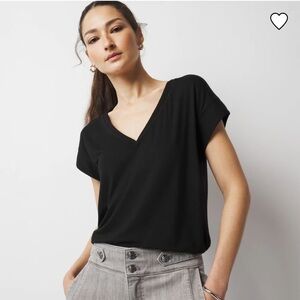 White House Black Market V-Neck Tee